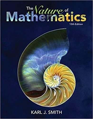 nature of mathematics 13th edition karl j. smith 1133947255, 978-1133947257