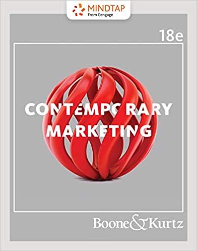 contemporary marketing 18th edition louis e. boone, david l. kurtz 133773831x, 978-1337738316