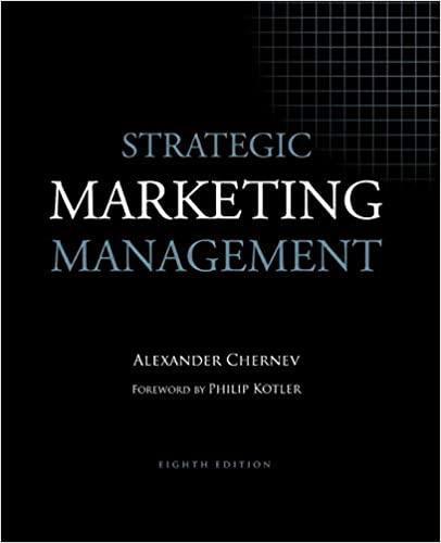 strategic marketing management 8th edition alexander chernev, philip kotler 1936572192, 978-1936572199
