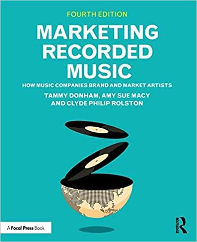 marketing recorded music 4th edition tammy donham, amy sue macy, clyde philip rolston 0367693941,