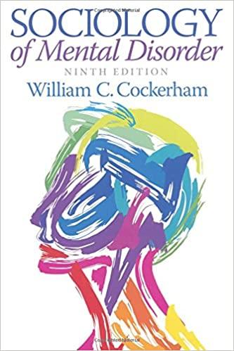sociology of mental disorder 9th edition william c cockerham 0205913873, 978-0205913879