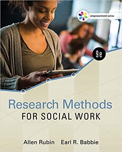 empowerment series research methods for social work 9th edition allen rubin, earl r. babbie 1305633822,