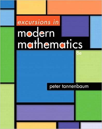 excursions in modern mathematics 8th edition peter tannenbaum 032182573x, 978-0321825735