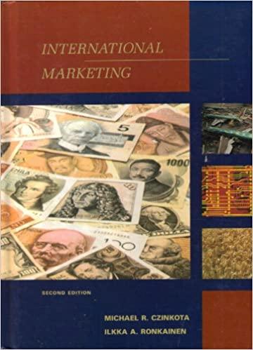 international marketing 2nd edition michael r. czinkota, ilkka a. ronkainen, iikka a. ronkainen 0030322391,