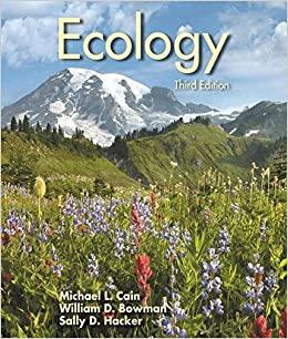 ecology 3rd edition william d. bowman, sally d. hacker, michael l. cain 0878939083, 978-0878939084