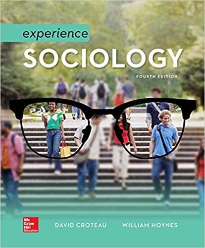 experience sociology 4th edition david croteau, william hoynes 1259702731, 978-1259702730