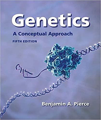genetics a conceptual approach 5th edition benjamin a. pierce 146410946x, 978-1464109461