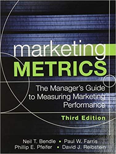 marketing metrics 3rd edition paul farris, neil bendle, phillip pfeifer, david reibstein 0134085965,