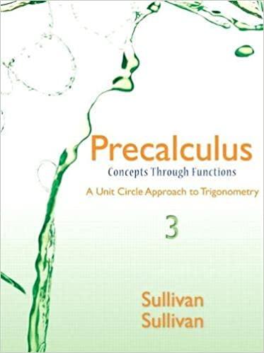 precalculus concepts through functions a unit circle approach to trigonometry 3rd edition michael sullivan