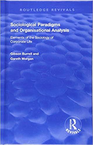 sociological paradigms and organisational analysis elements of the sociology of corporate life 2nd edition