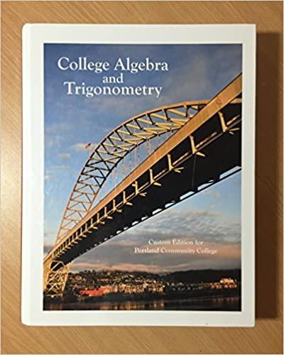 college algebra and trigonometry 2nd edition michael sullivan 1256366412, 978-1256366416