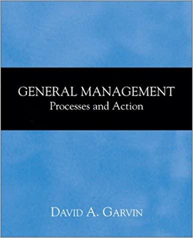 general management processes and action 1st edition david a. garvin 0072432411, 978-0072432411