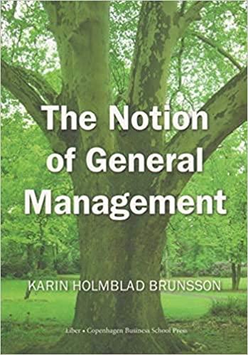 the notion of general management 1st edition karin h. brunsson 8763002175, 978-8763002172