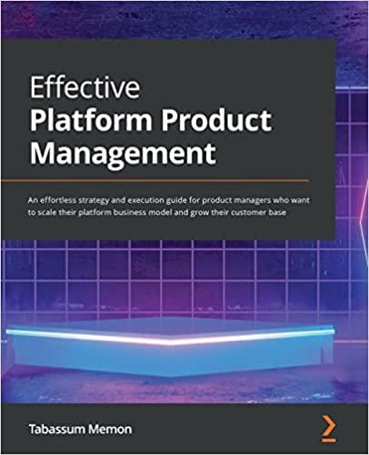 effective platform product management 1st edition tabassum memon 1801811350, 978-1801811354