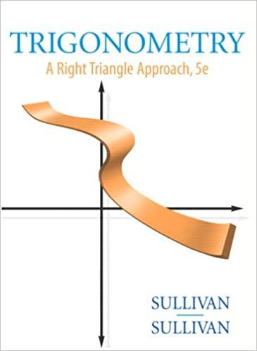 trigonometry a right triangle approach 5th edition michael sullivan iii 0136028969, 978-0136028963