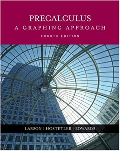 precalculus a graphing approach 4th edition ron larson, robert p. hostetler, bruce h. edwards 0618394664,