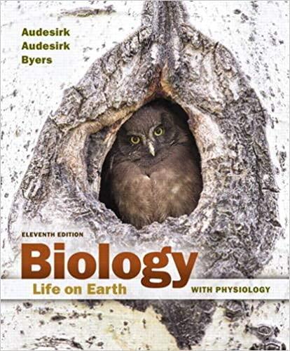 biology life on earth with physiology 11th edition gerald audesirk, teresa audesirk, bruce byers 0133923002,