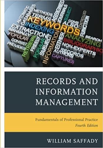 records and information management 4th edition william saffady 1538152541, 978-1538152546