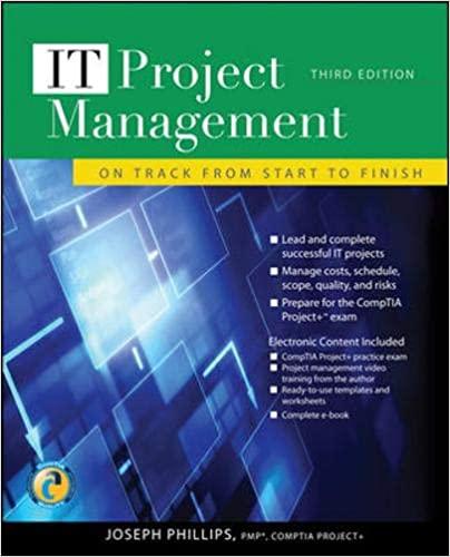 it project management 3rd edition joseph phillips 0071700439, 978-0071700436