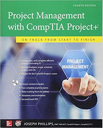 project management with comptia project+ 4th edition joseph phillips 9781259860300