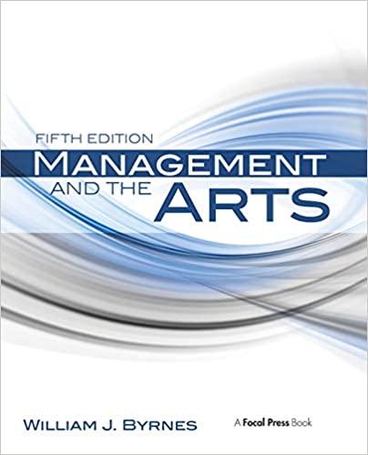 management and the arts 5th edition william j. byrnes 0415663296, 978-0415663298