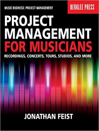 project management for musicians 1st edition jonathan feist 0876391358, 978-0876391358