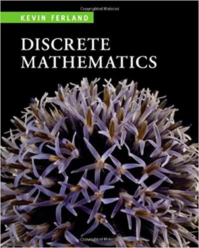 discrete mathematics 1st edition kevin ferland 0618415386, 978-0618415380
