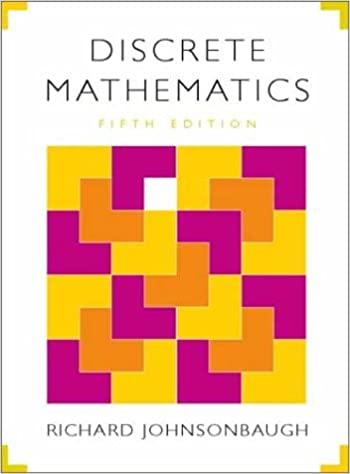 discrete mathematics 5th edition richard johnsonbaugh 0130890081, 978-0130890085