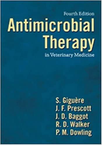 antimicrobial therapy in veterinary medicine 4th edition s. giguere, j. f. prescott, j. d. baggot, r. d.