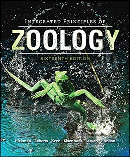 integrated principles of zoology 16th edition cleveland hickman, susan keen, allan larson, david eisenhour,