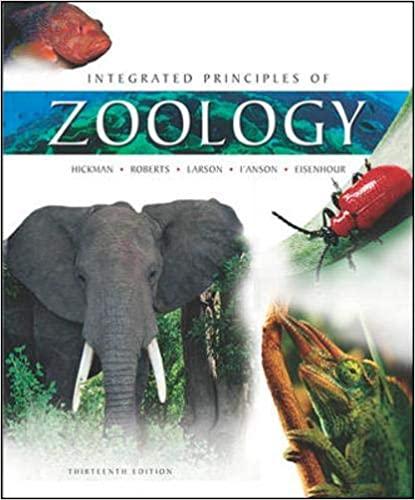integrated principles of zoology 13th edition cleveland hickman, allan larson, david eisenhour, helen