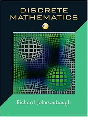 discrete mathematics 6th edition richard johnsonbaugh 0131176862, 9780131176867