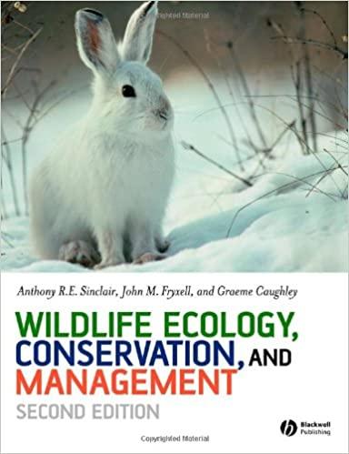 wildlife ecology conservation and management 2nd edition anthony r. e. sinclair, john m. fryxell, graeme