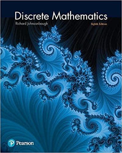 discrete mathematics 8th edition richard johnsonbaugh 0321964683, 9780321964687