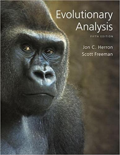 evolutionary analysis 5th edition jon herron, scott freeman 0321616677, 978-0321616678