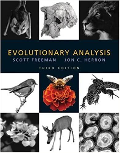 evolutionary analysis 3rd edition scott freeman, jon c. herron 0131018590, 978-0131018594