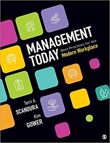 management today 1st edition terri a. scandura, kim gower 1506385877, 978-1506385877