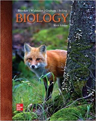 biology 6th edition robert brooker, eric widmaier, linda graham, peter stiling 1264407211, 978-1264407217