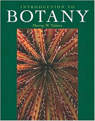 introduction to botany 1st edition murray nabors 0805344160, 978-0805344165