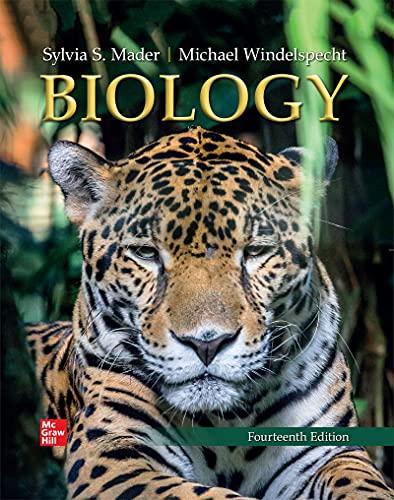 biology 14th edition sylvia mader, michael windelspecht 1260710874, 978-1260710878
