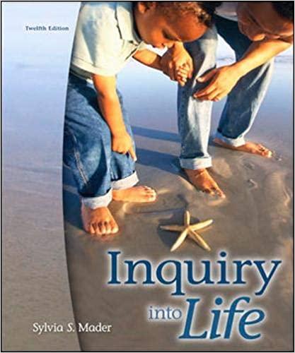 inquiry into life 12th edition sylvia s. mader 0073309338, 978-0073309330