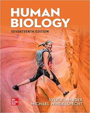human biology 17th edition sylvia mader, michael windelspecht 1264407602, 978-1264407606