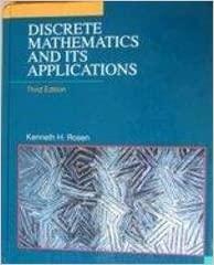 discrete mathematics and its applications 3rd edition kenneth h. rosen 0070539650, 9780070539655