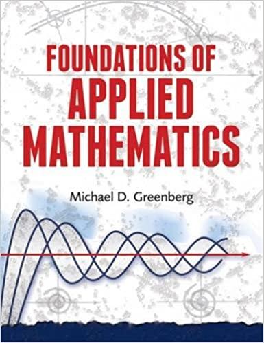 foundations of applied mathematics 1st edition michael d. greenberg 0486492796, 9780486492797