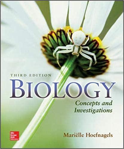 biology concepts and investigations 3rd edition marielle hoefnagels 0073525545, 978-0073525549