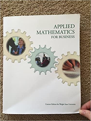 applied mathematics for business 1st edition gary clendenen, stanley a. salzman, margaret l. lial, thomas w.