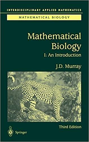 mathematical biology i an introduction interdisciplinary applied mathematics 3rd edition james d. murray