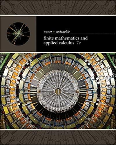finite mathematics and applied calculus 7th edition finite mathematics, applied calculus 1337274208,