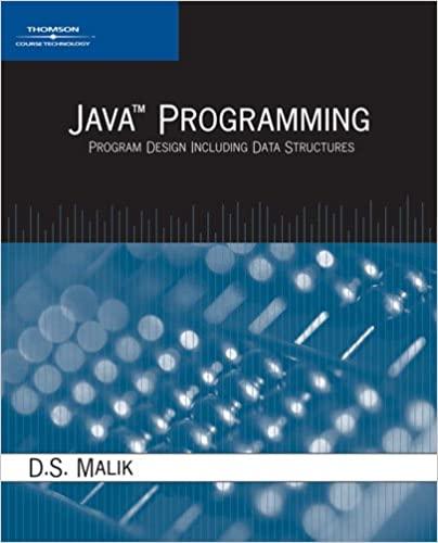java programming program design including data structures 1st edition d. s. malik 1418835404, 978-1418835408
