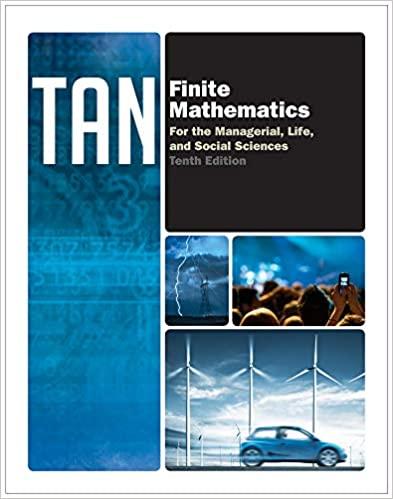finite mathematics for the managerial life and social sciences 10th edition soo t. tan 0840048149,